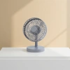 Grey desktop fan, silent and energy-saving, small desktop fan for home and office use details Picture